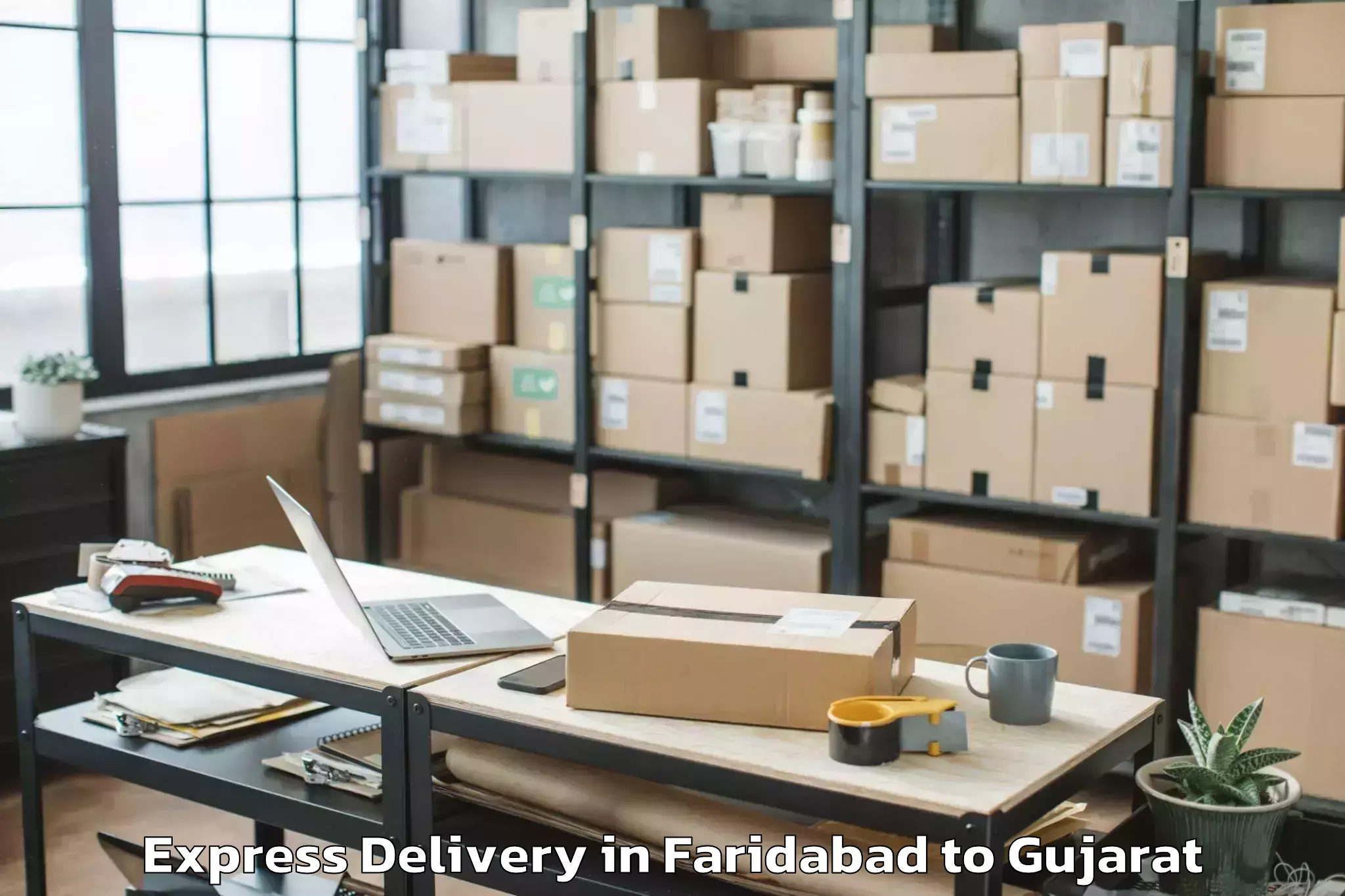 Faridabad to Wadhwan Express Delivery Booking